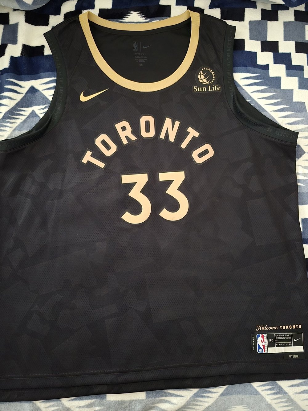 Nike Toronto Raptors #33 TRENT JR. City Edition Basketball Jersey